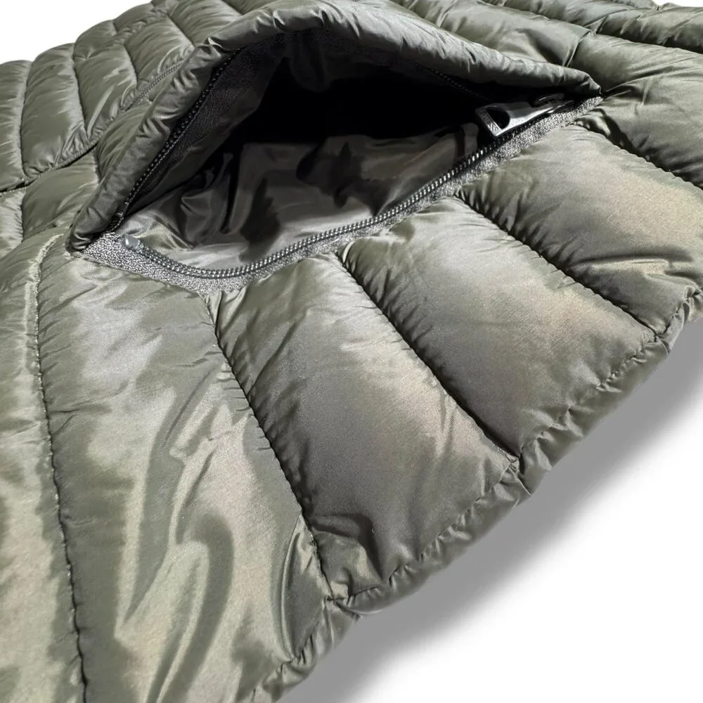 Guess Green Full Zip Hooded Light Puffer Vest Women Pockets 90s Atheleisure - Picture 9 of 9